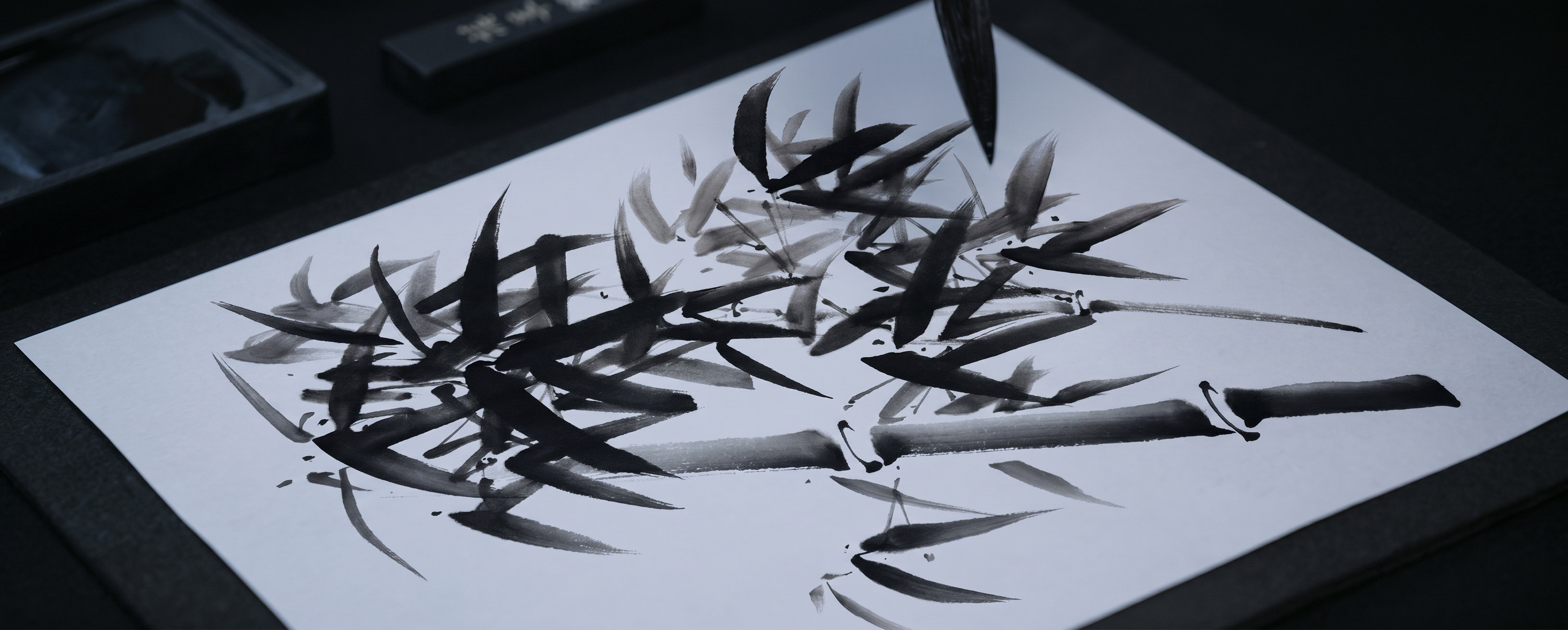 Image of brush and ink